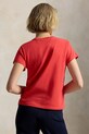 Polo Ralph Lauren t-shirt bawełniany damski 211B14605 czerwony SS26