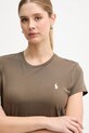 Polo Ralph Lauren t-shirt bawełniany brązowy 211B14605