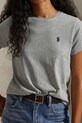 Хлопковая футболка Polo Ralph Lauren серый 211B14605