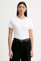 Calvin Klein t-shirt bawełniany bawełna biały LV044E205G