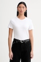 Calvin Klein t-shirt bawełniany bawełna biały LV044E205G
