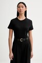 Calvin Klein t-shirt bawełniany bawełna czarny LV044E205G