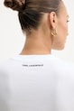 Karl Lagerfeld t-shirt bawełniany B1W17019 biały
