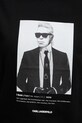 Karl Lagerfeld t-shirt bawełniany B1W17019 czarny