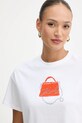 Karl Lagerfeld tricou din bumbac alb B1W17026