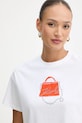 Karl Lagerfeld t-shirt bawełniany biały B1W17026