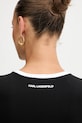 Karl Lagerfeld t-shirt bawełniany B1W17027 czarny