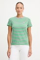 Karl Lagerfeld tricou din bumbac IKON curele verde B1W17037