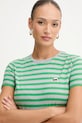 Karl Lagerfeld tricou din bumbac IKON verde B1W17037
