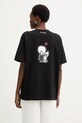 Odzież Karl Lagerfeld t-shirt bawełniany IKON B1W17090 czarny