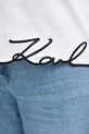 Karl Lagerfeld tricou din bumbac B1W17031 alb
