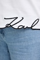 Karl Lagerfeld tricou din bumbac B1W17031 alb