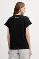 Odzież Karl Lagerfeld t-shirt bawełniany B1W17032 czarny