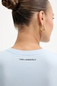 Karl Lagerfeld t-shirt bawełniany B1W17033 niebieski