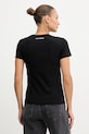 Odzież Karl Lagerfeld t-shirt bawełniany B1W17033 czarny