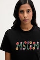 MSGM t-shirt bawełniany czarny 4041MDM124N.267002