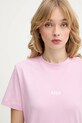 MSGM t-shirt bawełniany różowy 4041MDM500.267002