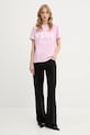 MSGM t-shirt bawełniany 4041MDM510.267002 różowy SS26