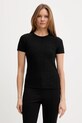 Dkny t-shirt z elastanem czarny DJ5T1571