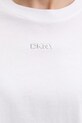 Памучна тениска Dkny DP6T1662 бял