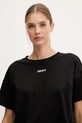 Dkny t-shirt bawełniany czarny DP6T1662