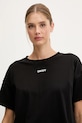 Dkny t-shirt bawełniany czarny DP6T1662