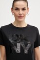 Dkny t-shirt czarny DJ6T1684