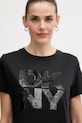 Dkny t-shirt czarny DJ6T1684