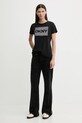 Dkny t-shirt DJ6T1701 czarny SS26