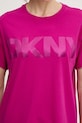 Dkny t-shirt bawełniany DP6T1534 różowy