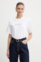 Victoria Beckham t-shirt bawełniany nadruk biały 1325JTS006477A