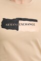 Armani Exchange t-shirt XW002841.AF16294 beżowy