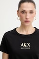 Armani Exchange t-shirt bawełniany czarny XW001850.AF10356