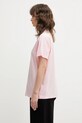 GANNI t-shirt bawełniany A1050057 A1050057 różowy SS26