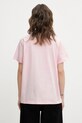 Odzież GANNI t-shirt bawełniany A1050057 A1050057 różowy