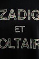 ZADIG&VOLTAIRE t-shirt bawełniany JWTS02883 czarny