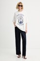 ZADIG&VOLTAIRE t-shirt bawełniany JWTS02903 beżowy SS26