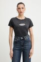 ZADIG&VOLTAIRE t-shirt bawełniany nadruk szary JWTS02840