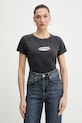ZADIG&VOLTAIRE t-shirt bawełniany nadruk szary JWTS02840