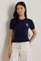 Lauren Ralph Lauren sweter bawełniany bawełna granatowy 200P07025