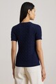 Lauren Ralph Lauren sweter bawełniany 200P07025 granatowy SS26