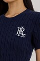 Lauren Ralph Lauren sweter bawełniany granatowy 200P07025
