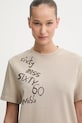 Miss Sixty t-shirt bawełniany beżowy 6S4SJ15400