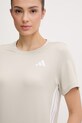 adidas Performance t-shirt treningowy We 3s beżowy JD6530