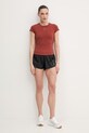 adidas by Stella McCartney T-shirt treningowy damski JY8140 brązowy SS26