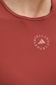 adidas by Stella McCartney T-shirt treningowy damski JY8140 brązowy