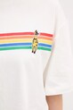 United Colors of Benetton t-shirt bawełniany x Stranger Things 3BL0D10BC biały