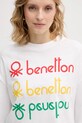 United Colors of Benetton t-shirt bawełniany x Stranger Things biały 3BL0D10BC