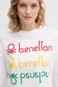 United Colors of Benetton t-shirt bawełniany x Stranger Things biały 3BL0D10BC