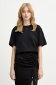 Pinko t-shirt bawełniany bawełna czarny 105665.A326